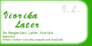 viorika later business card